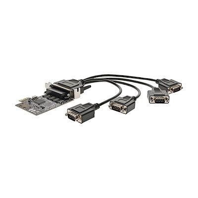 Tarjeta Pci Express - Adaptador Pcie De 4 Puertos Serial Con Cable Multiconector Rs232 Serie - 4x Db9 Macho - Breakout Cable - Startech.Com Modelo, Pex4s553b