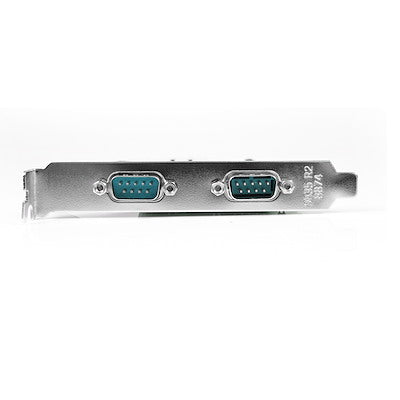 Tarjeta Pci Express Adaptadora Pcie De 2 Puertos Serial Rs232 Db9 Uart 16550 - Startech.Com Modelo, Pex2s553