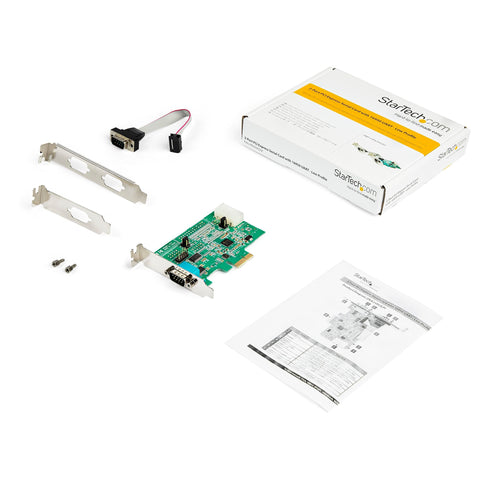 Tarjeta Pci Express Serial Rs232 De 2 Puertos - Tarjeta Adaptadora Serial Pcie Rs232 Db9 Uart 16950 - Perfil Bajo – Win, Linux - Startech.Com Modelo, Pex2s953lp