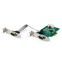 Tarjeta Pci Express Serial Rs232 De 2 Puertos - Tarjeta Adaptadora Serial Pcie Rs232 Db9 Uart 16950 - Perfil Bajo – Win, Linux - Startech.Com Modelo, Pex2s953lp