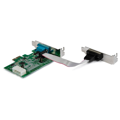 Tarjeta Pci Express Serial Rs232 De 2 Puertos - Tarjeta Adaptadora Serial Pcie Rs232 Db9 Uart 16950 - Perfil Bajo – Win, Linux - Startech.Com Modelo, Pex2s953lp