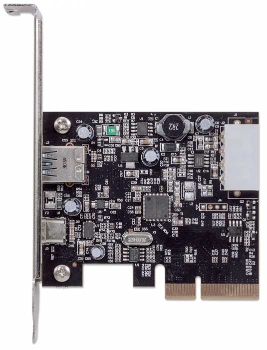Tarjeta Usb-C V3.1 Pci Express 2 Puertos 1ah+1ch Bracket Corto 151757