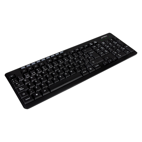 Teclado Acteck Inalambrico Multimedia Negro Ac-913973