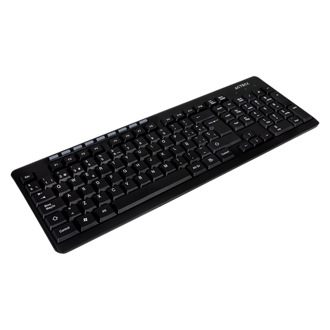 Teclado Acteck Inalambrico Multimedia Negro Ac-913973