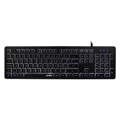 Teclado Acteck Inspire Ts425 Alambrico Usb Retroiluminado Ac-932618