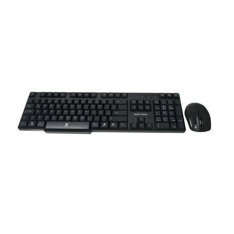 Teclado Antiderrames, Mouse Optico Inalambrico Usb Perfect Choice Negro