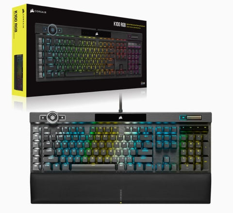 Teclado Corsair K100 Rgb Black Opx Eng Ch-912a01a-Na