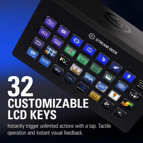 Teclado Elgato Stream Deck Xl 32 Teclas Lcd Personalizables 10gat9901