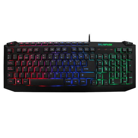 Teclado Gamer Balam Rush Balack Usb Prog 3 Colores Led Negro Br-929622