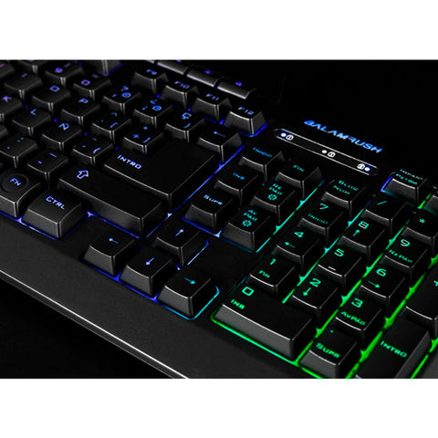 Teclado Gamer Balam Rush Balack Usb Prog 3 Colores Led Negro Br-929622