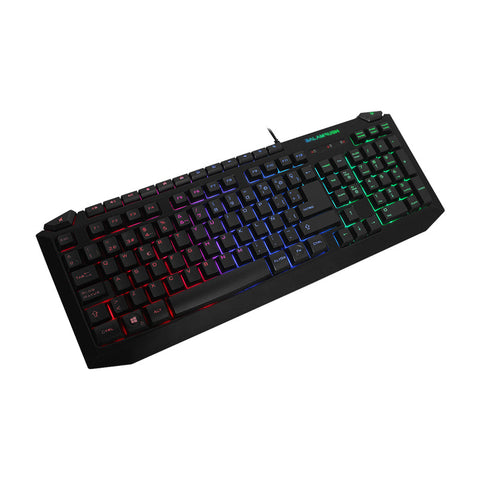 Teclado Gamer Balam Rush Balack Usb Prog 3 Colores Led Negro Br-929622