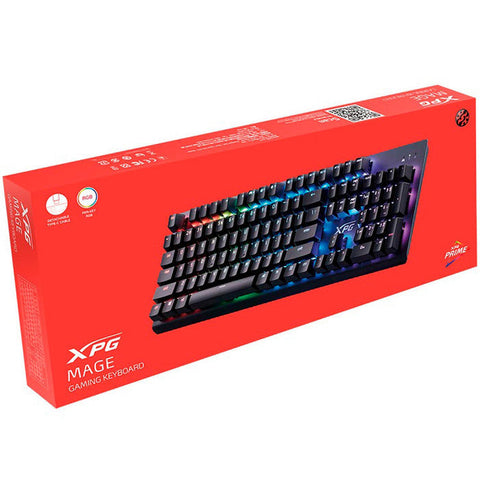 Teclado Gamer Xpg Mage Mecanico Kailh Red (Mage105rd-Bkces) - En Español