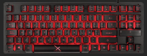 Teclado Gamer Xzeal Alambrico 87 Teclas Led Negro Xst-300 (Xsatga1b)