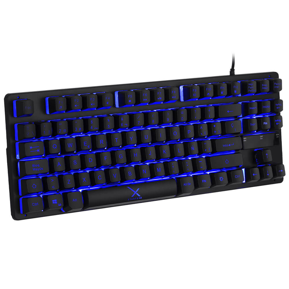 Teclado Gamer Xzeal Alambrico 87 Teclas Led Negro Xst-300 (Xsatga1b)