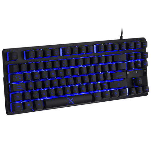 Teclado Gamer Xzeal Alambrico 87 Teclas Led Negro Xst-300 (Xsatga1b)