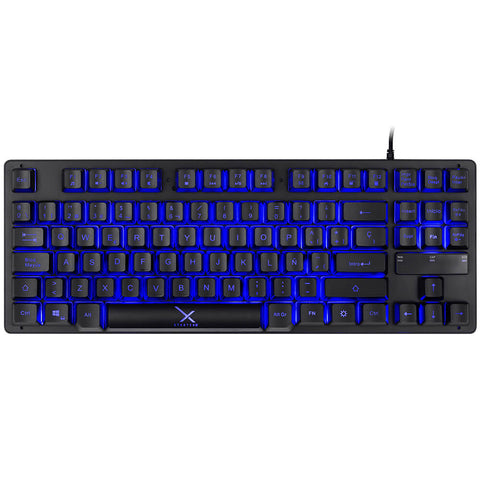 Teclado Gamer Xzeal Alambrico 87 Teclas Led Negro Xst-300 (Xsatga1b)