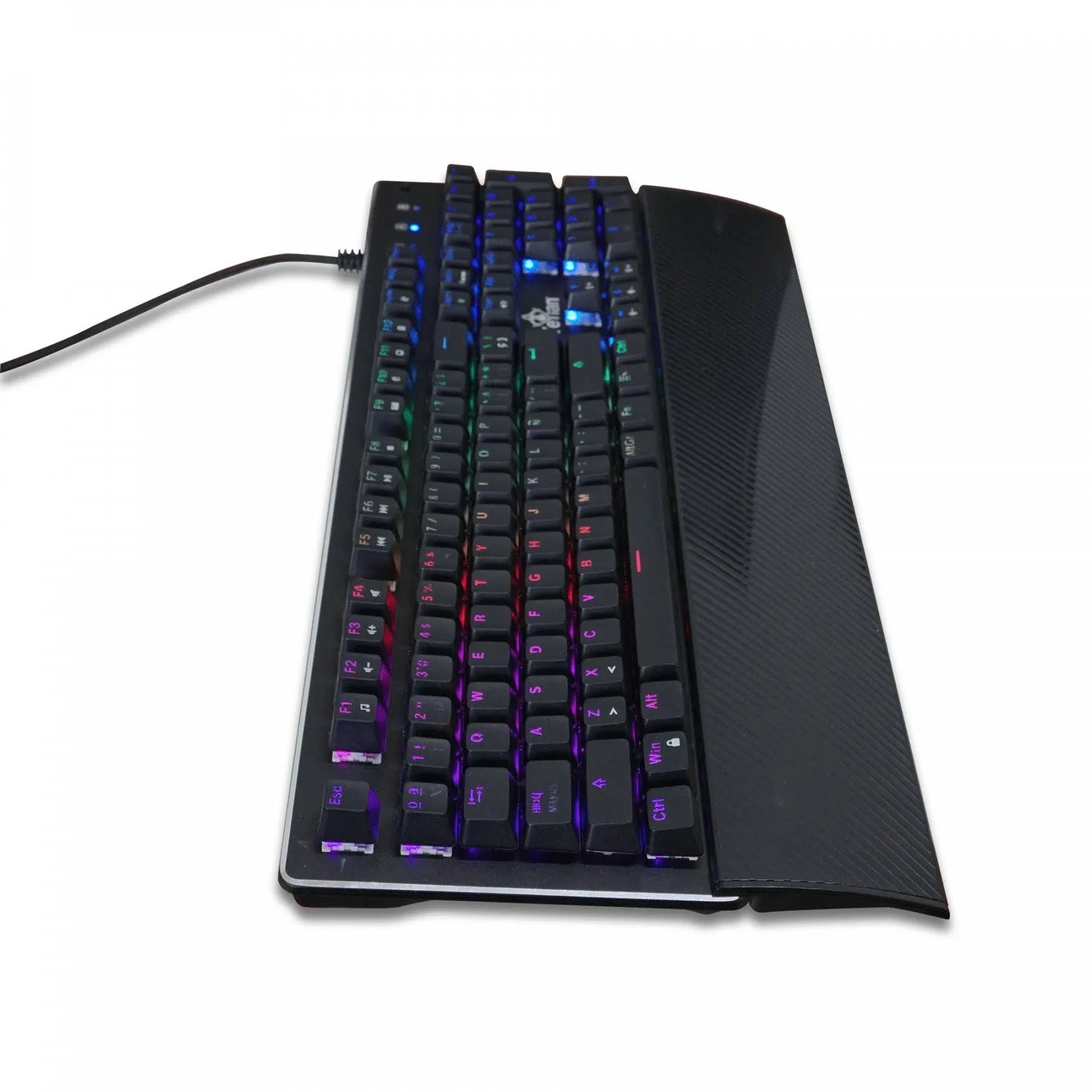 Teclado Gamer Yeyian Yat1803 Flare Serie 2000 Mecanic Switch Rojo Rgb
