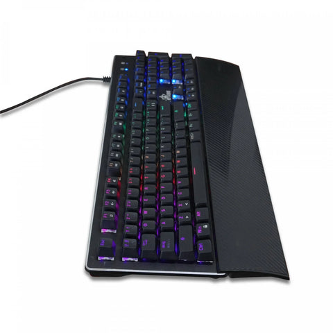 Teclado Gamer Yeyian Yat1803 Flare Serie 2000 Mecanic Switch Rojo Rgb