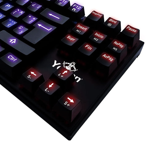 Teclado Gamer Yeyian Yat1804 Spark Serie 2000 Mecanic Switch Azul Rgb