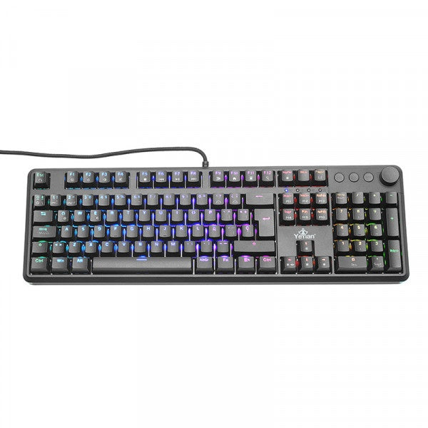 Teclado Gamer Yeyian Ytm-28207r Asward S3000 Mecanic Switch Rojo Rgb