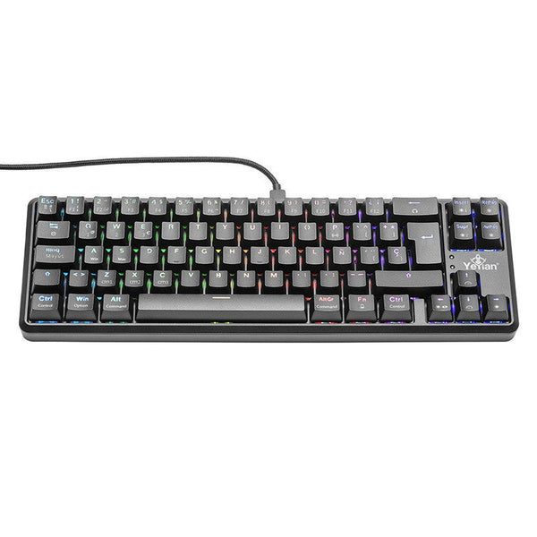 Teclado Gamer Yeyian Ytm-28210b Akil S3500 Mecanic Switch Azul Rgb, Bt