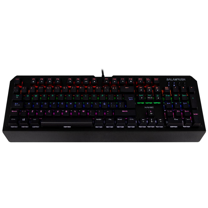 Teclado Gaming Balam Rush, Usb, Led 6 Colores, Negro Havoc Br-929660