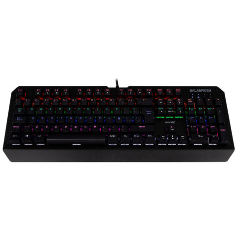 Teclado Gaming Balam Rush, Usb, Led 6 Colores, Negro Havoc Br-929660