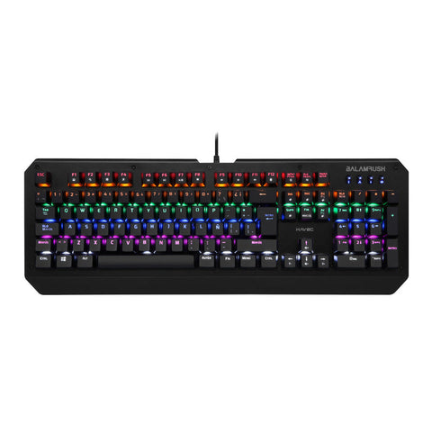 Teclado Gaming Balam Rush, Usb, Led 6 Colores, Negro Havoc Br-929660