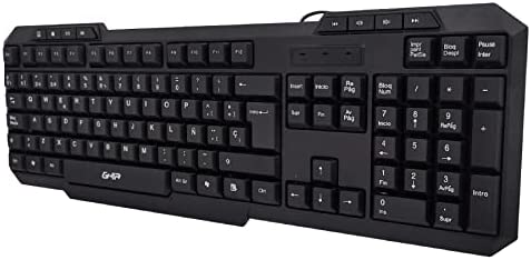Teclado Ghia Alambrico Usb Multimedia Color Negro, 104 Teclas