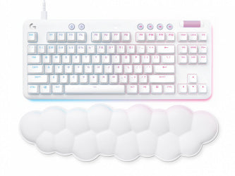 Teclado Logitech G713 Tkl Con Reposamanos Tactil Off-White (920-010413)