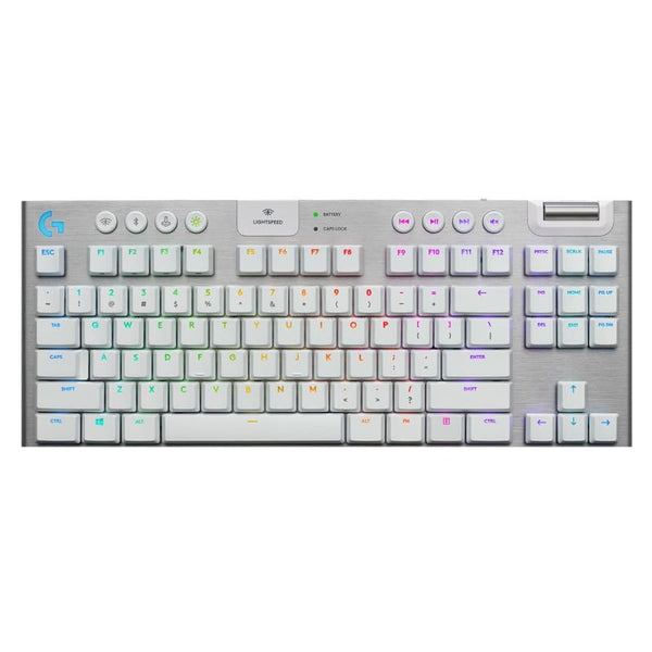 Teclado Logitech G915 Tkl Lightspeed Wireless Rgb Blanco (920-009660)