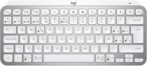 Teclado Logitech Mx Keys Mini Inalam Iluminac Pale Gray (920-010477)