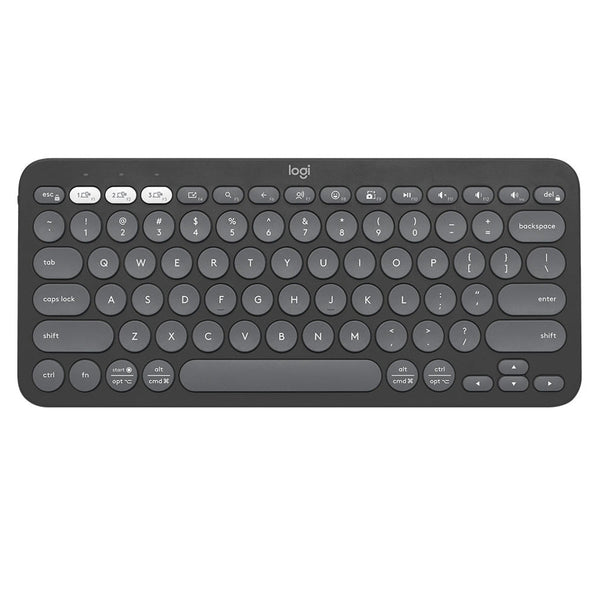 Teclado Logitech Pebble Keys 2 K380S Bt Multidispositivos Graphite (920-011783)