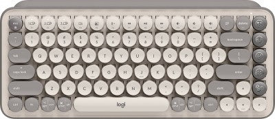 Teclado Logitech Pop Keys Mecanico Inalambrico Bt Mist (920-011518)