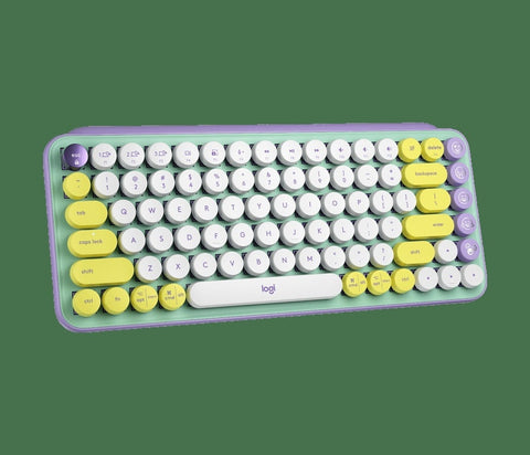 Teclado Logitech Pop Keys Mecanico Inalambrico Fresh Vibes (920-010714)