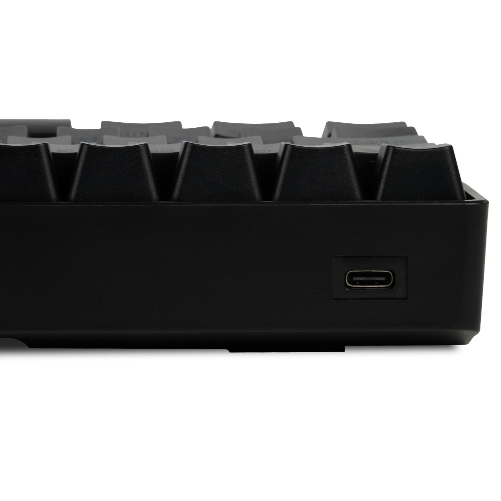 Teclado Mecanico Game Factor 60% Rgb Switch Red Usb Tipo C Kbg560-Rd