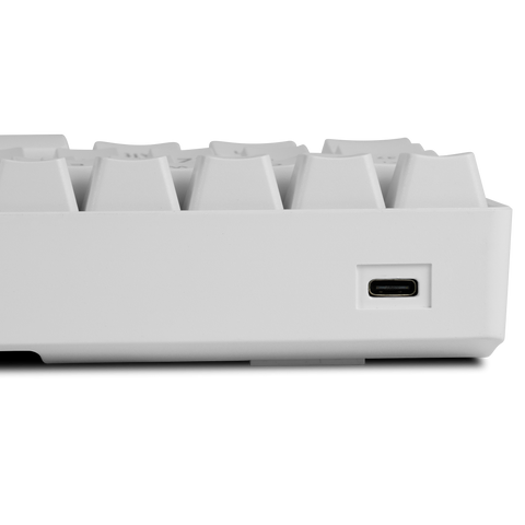 Teclado Mecanico Game Factor 60% Rgb Switch Red Usb Tipo C Kbg560-Wh