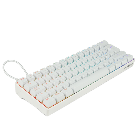 Teclado Mecanico Game Factor 60% Rgb Switch Red Usb Tipo C Kbg560-Wh