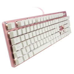 Teclado Mecanico Game Factor Luz Blanca, Swicht Red, Usb, Rosa Kbg400-Pk-Rd