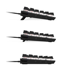 Teclado Mecanico Nzxt Rgb Switch Red Reposa Muñecas En Bk Kb-1fsus-Br