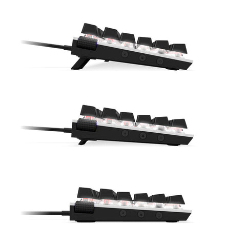 Teclado Mecanico Nzxt Rgb Switch Red Reposa Muñecas En Wh Kb-1fsus-Wr