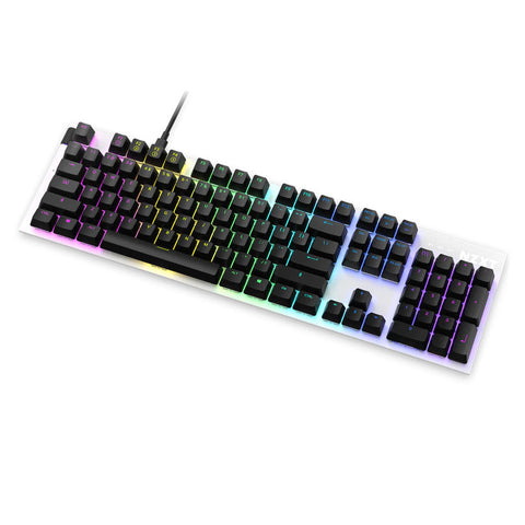 Teclado Mecanico Nzxt Rgb Switch Red Reposa Muñecas En Wh Kb-1fsus-Wr