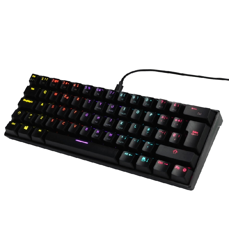 Teclado Mecanico Ocelot, Forma 60%, Alambrico, Plastico, Iluminacion Tipo Rgb, Gamer