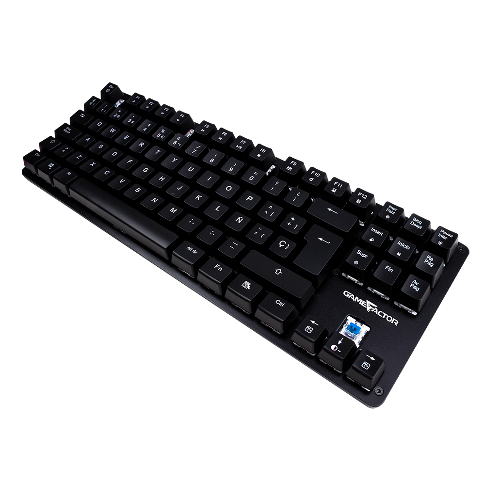 Teclado Mecanico Tkl Game Factor Rgb, Usb Negro, Switch Red Kbg500