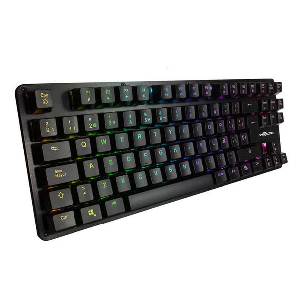 Teclado Mecanico Tkl Game Factor Rgb, Usb Negro, Switch Red Kbg500