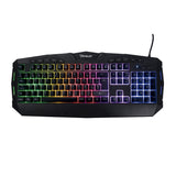 Teclado Membrana Extendido Ocelot, Alambrico, Plastico, Negro, Iluminacion Tipo Arcoiris, Teclas Multimedia, Gamer