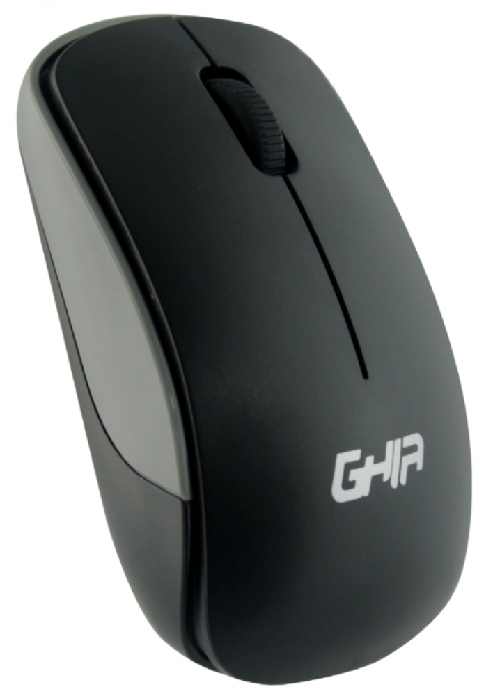 Teclado, Mouse Combo Inalambrico Compacto Gt4000bg Ghia, Color Negro, Gris