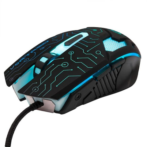 Teclado, Mouse, Tapete Y Diadema Gaming Vortred By Perfect Choice Luz Rgb Negro