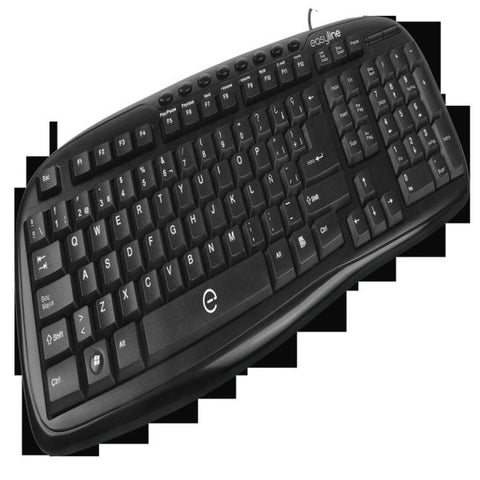 Teclado Multimedia Core Usb Compatible Windows Xp, Vista, 7mac Os X Easy Line By Perfect Choice Negro