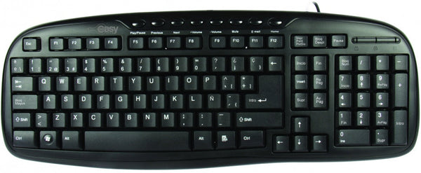 Teclado Multimedia Core Usb Compatible Windows Xp, Vista, 7mac Os X Easy Line By Perfect Choice Negro